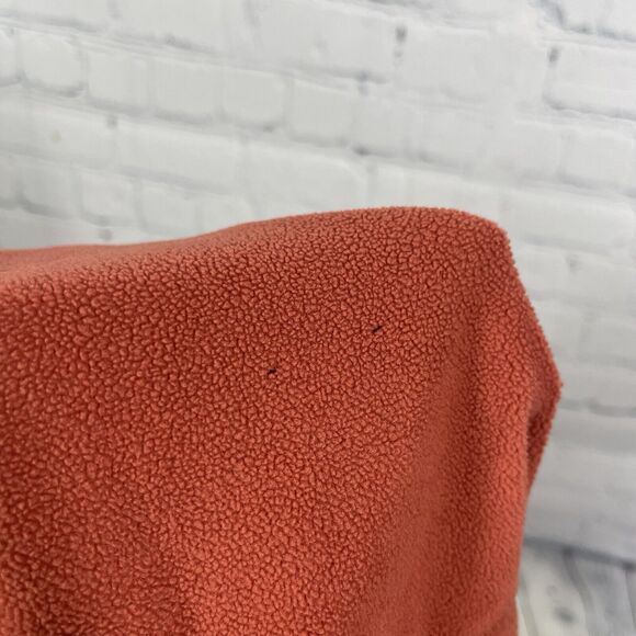Columbia Sweater Men XL Fleece Orange Long Sleeve Polyester Light Weight Pull - Picture 2 of 10